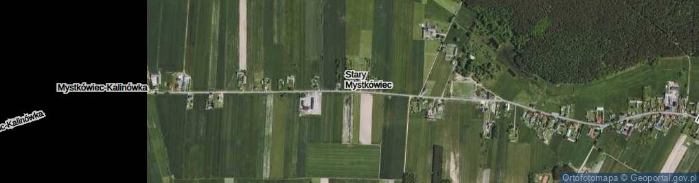 Zdjęcie satelitarne Stary Mystkówiec ul.